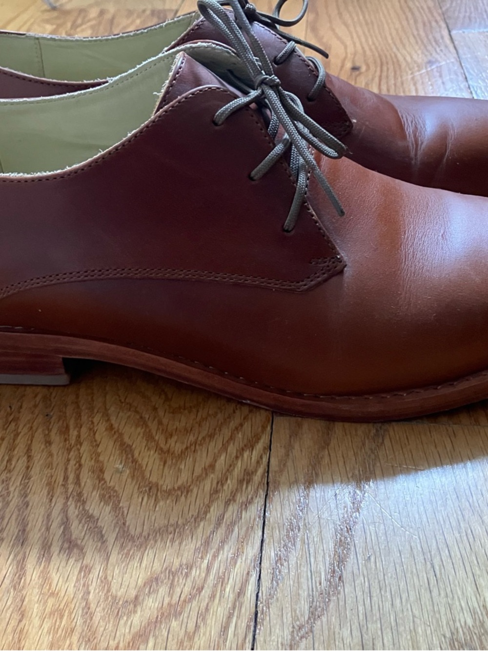 Nisolo tan oxfords, like new - Picture 3 of 8